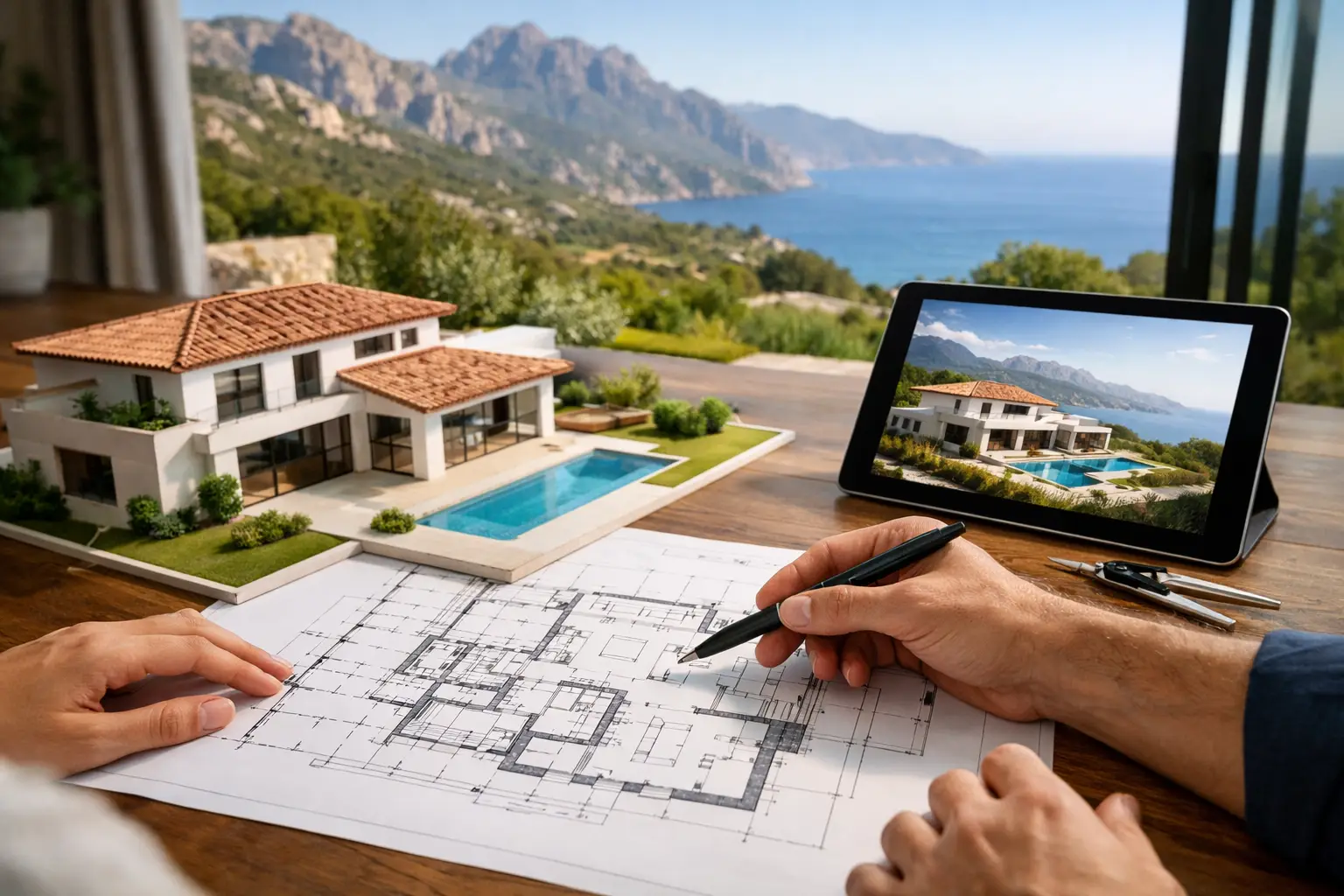 Plan de maison sur mesure Corse
