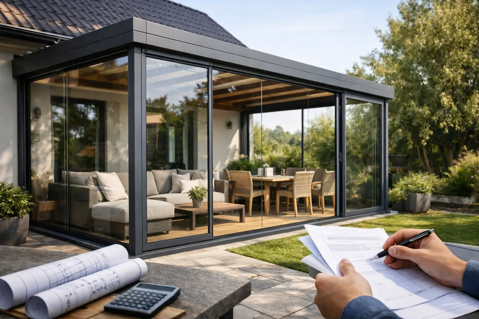 Régulariser une fermeture de terrasse