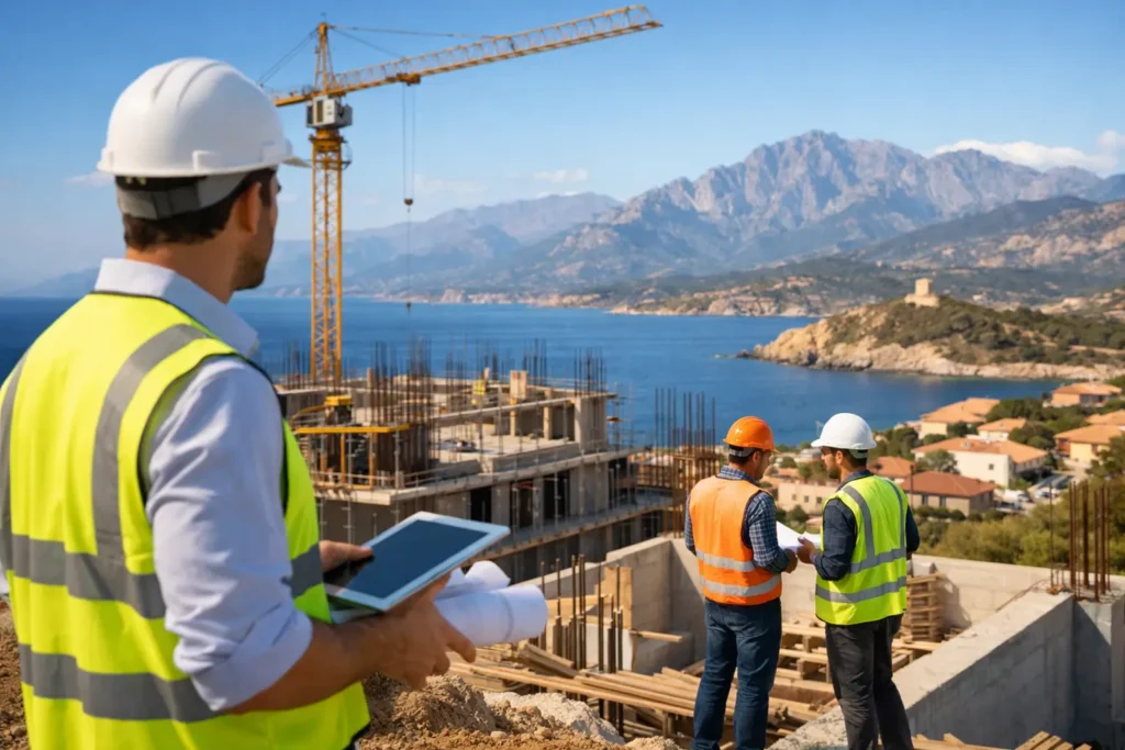 Suivi chantier Corse pour un projet maîtrisé