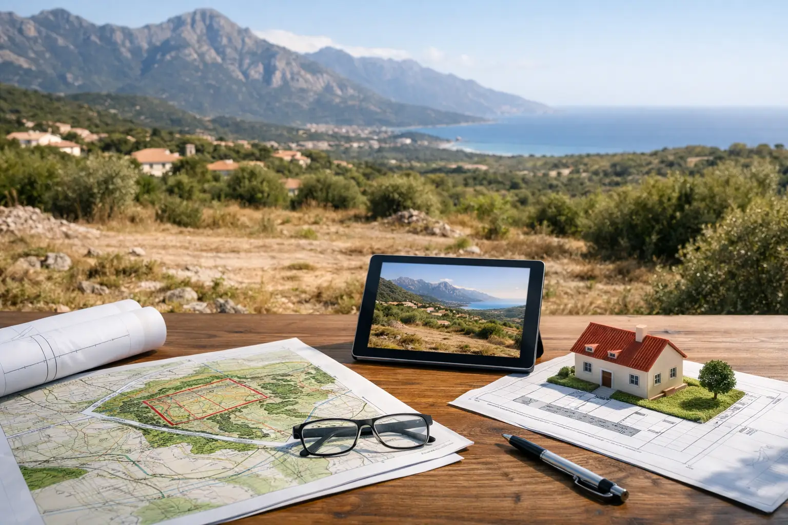 Étude de faisabilité d’un terrain en Corse